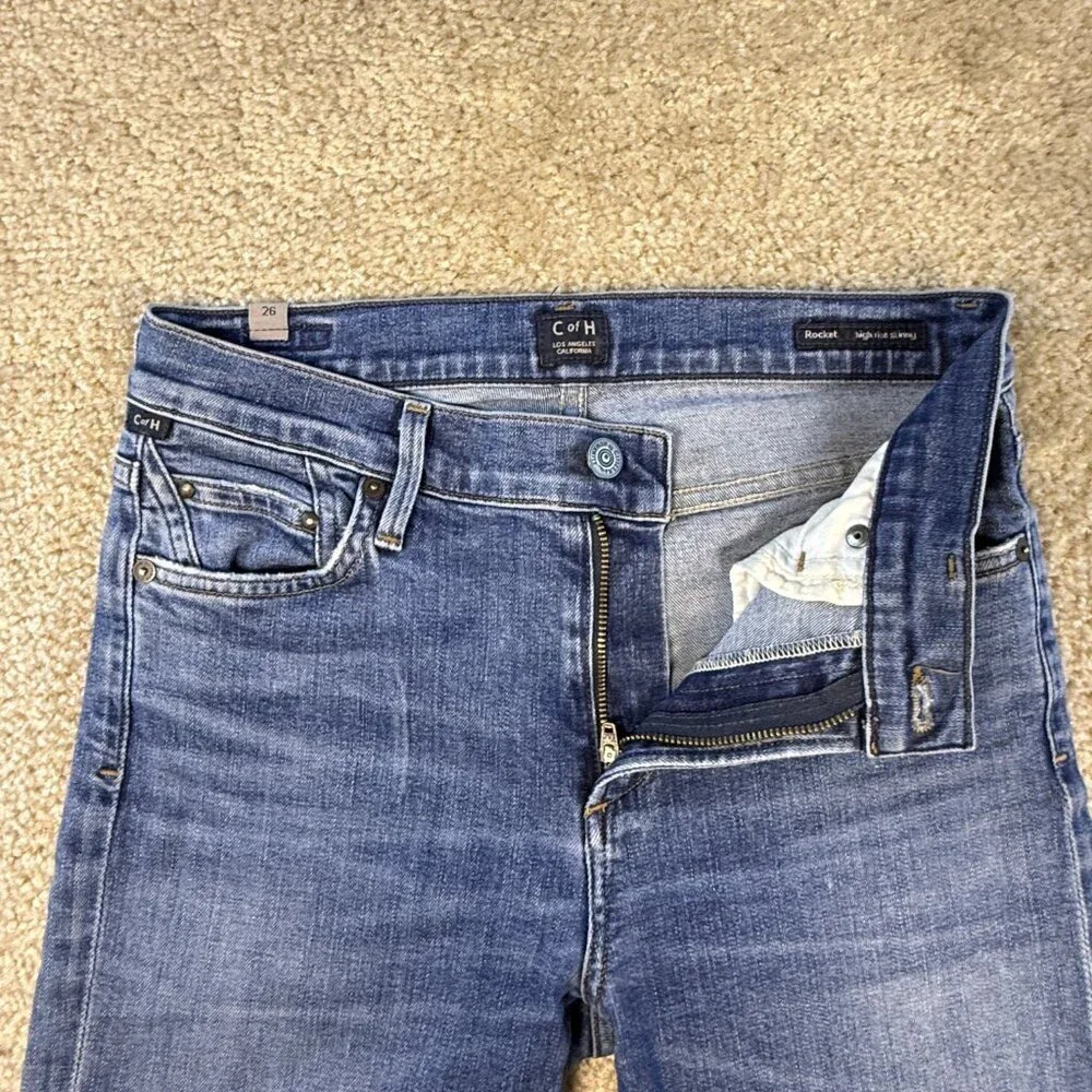 Citizens of Humanity Rocket High Rise Skinny Jeans Women Size 26 Blue F683 - Picture 3 of 16